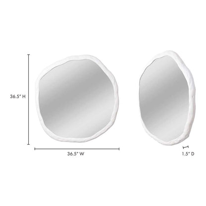 Moes Home - Foundry Mirror Large White - FI-1098-18 veiw 4