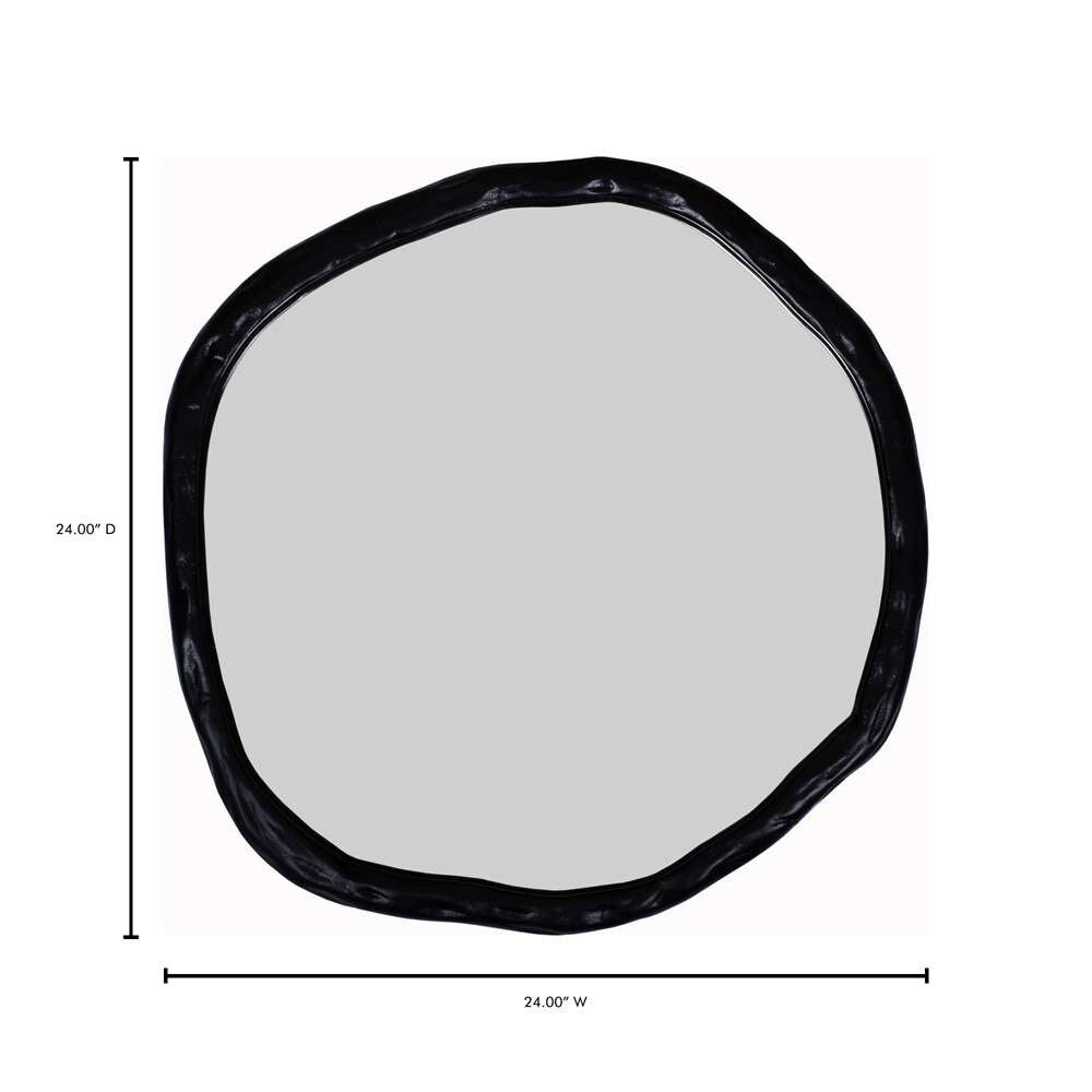 Moes Home - Foundry Mirror Small Black - FI-1099-02 veiw 4