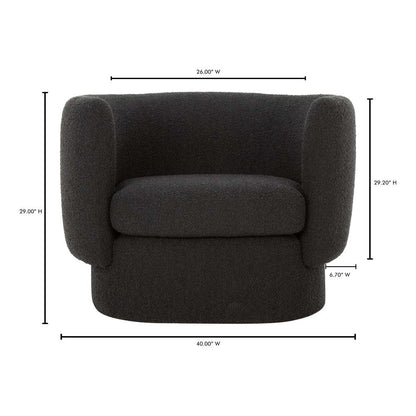 Moes Home - Koba Chair Maya Black - JM-1002-02 veiw 8