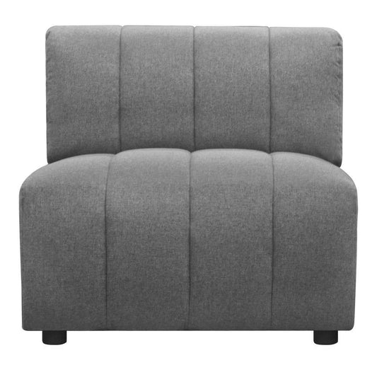 Moes Home - Lyric Slipper Chair in Grey - MT-1024-15 veiw 2