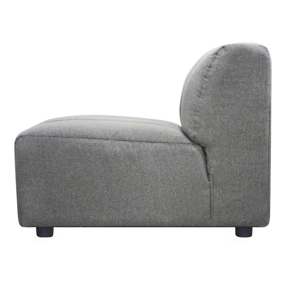 Moes Home - Lyric Slipper Chair in Grey - MT-1024-15 veiw 3