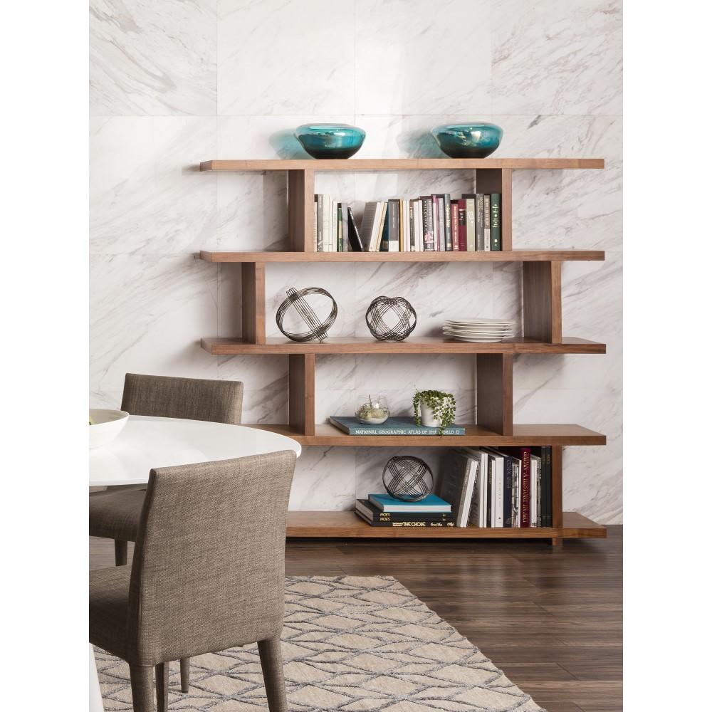 Moes Home - Miri Shelf Large in Walnut - ER-1073-03 veiw 4