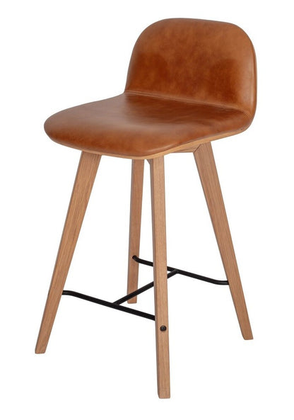 Moes Homee - Napoli Leather Counter Stool Tan - YC-1020-40 veiw 1