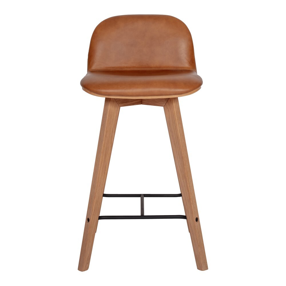 Moes Homee - Napoli Leather Counter Stool Tan - YC-1020-40 veiw 2