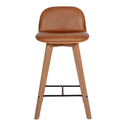 Moes Homee - Napoli Leather Counter Stool Tan - YC-1020-40 veiw 2