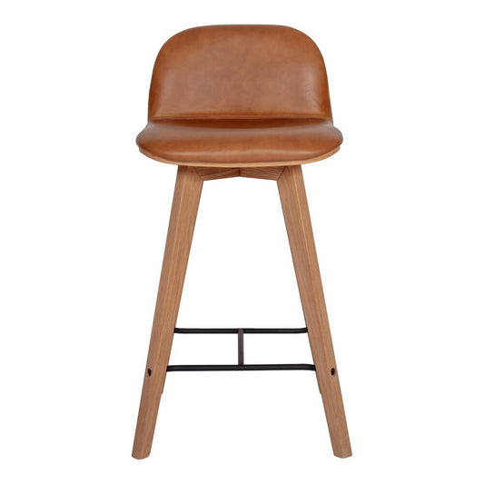 Moes Homee - Napoli Leather Counter Stool Tan - YC-1020-40 veiw 2