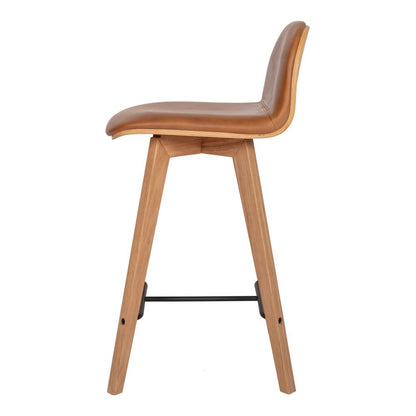 Moes Homee - Napoli Leather Counter Stool Tan - YC-1020-40 veiw 3