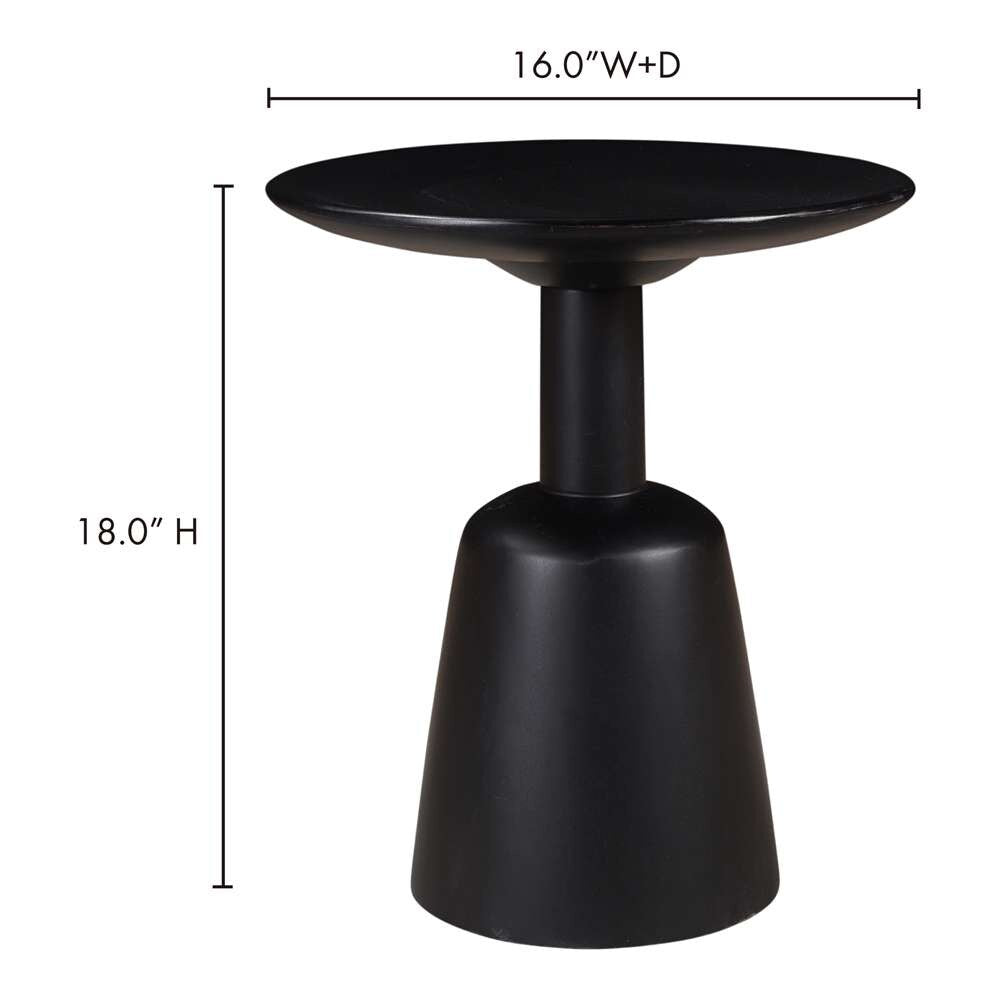 Moes Home - Nels End Table Black - KY-1014-07 veiw 8