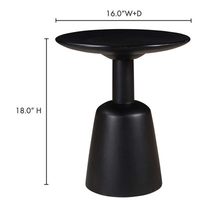 Moes Home - Nels End Table Black - KY-1014-07 veiw 8