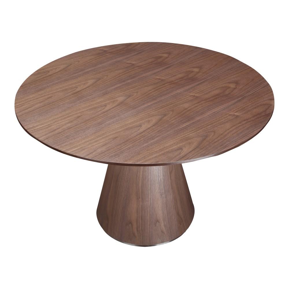 Moes Home - Otago Dining Table Round in Walnut - KC-1028-03-0 veiw 2