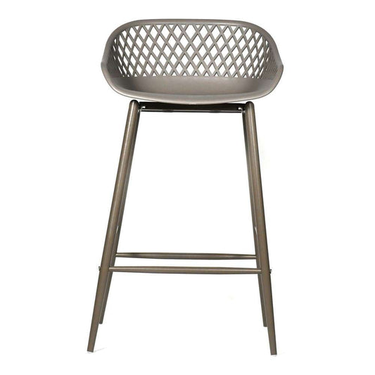 Moes Home - Piazza Outdoor Counter Stool Grey (Set of 2) - QX-1009-15 veiw 1
