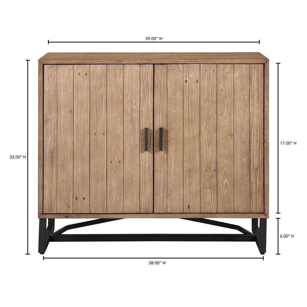 Moes Home - Sierra 2 Door Cabinet Natural - FR-1035-23 veiw 9