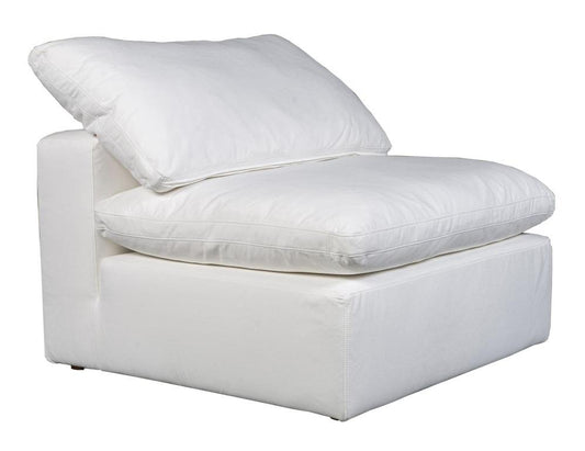 Moes Home - Terra Condo Armless Chair Livesmart Fabric Cream - YJ-1013-05 veiw 1