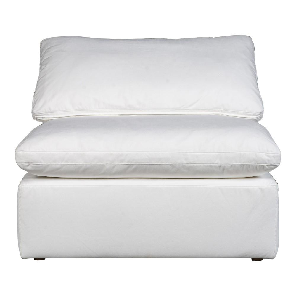 Moes Home - Terra Condo Armless Chair Livesmart Fabric Cream - YJ-1013-05 veiw 2