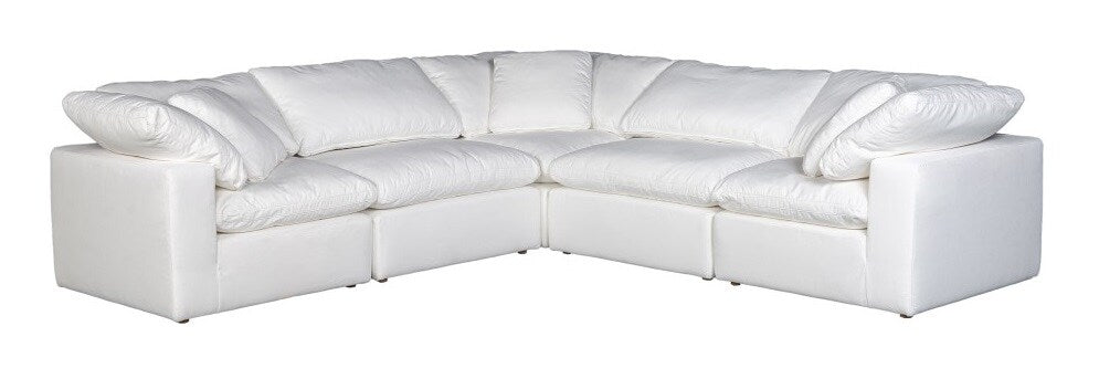 Moes Home - Terra Condo Classic L Modular Sectional Livesmart Fabric Cream - YJ-1017-05 veiw 1