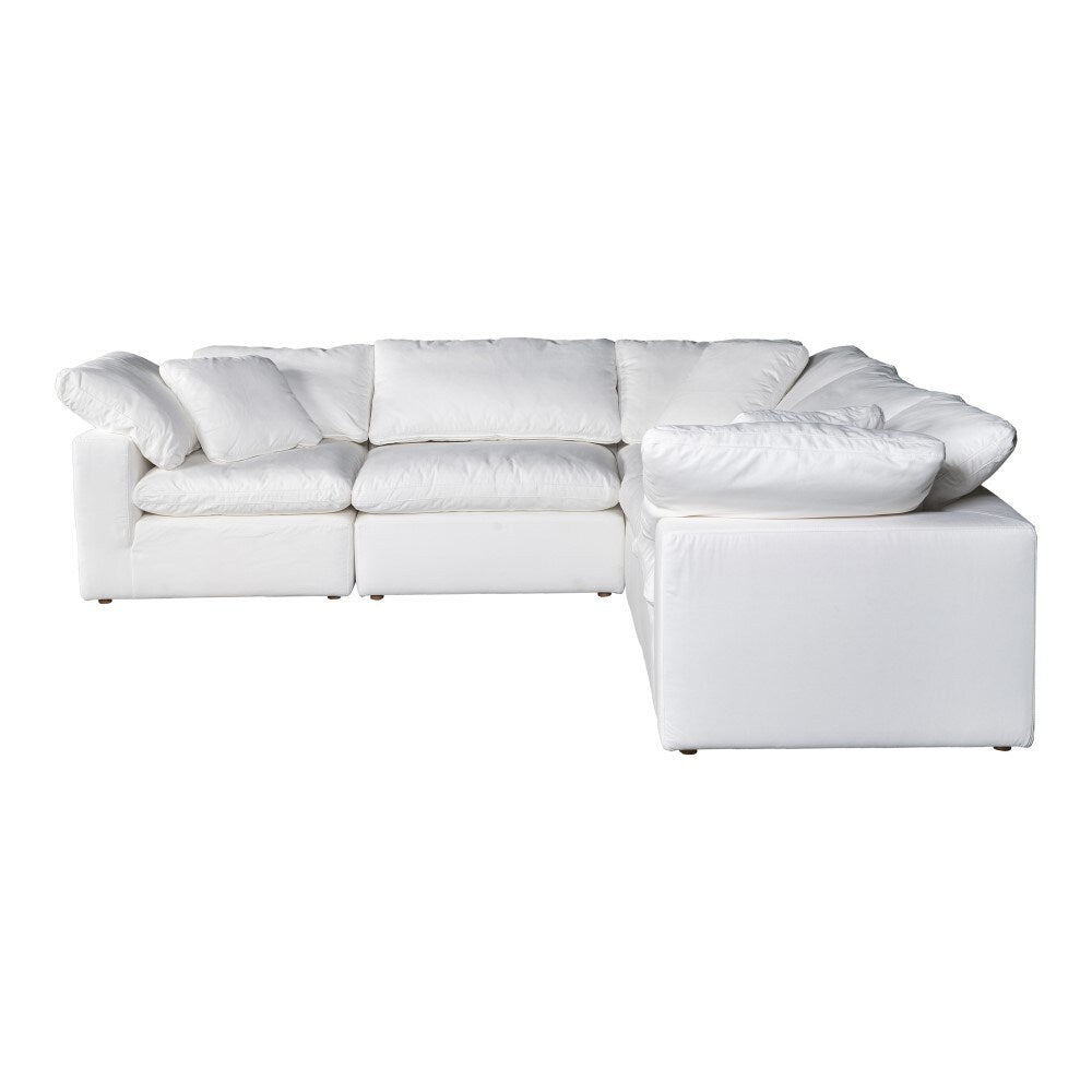 Moes Home - Terra Condo Classic L Modular Sectional Livesmart Fabric Cream - YJ-1017-05 veiw 3