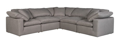 Moes Home - Terra Condo Classic L Modular Sectional Livesmart Fabric Light Grey - YJ-1017-29 veiw 1