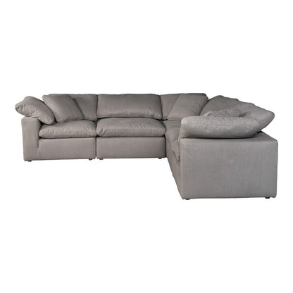 Moes Home - Terra Condo Classic L Modular Sectional Livesmart Fabric Light Grey - YJ-1017-29 veiw 2