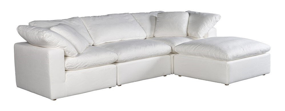 Moes Home - Terra Condo Lounge Modular Sectional Livesmart Fabric Cream - YJ-1015-05 veiw 1