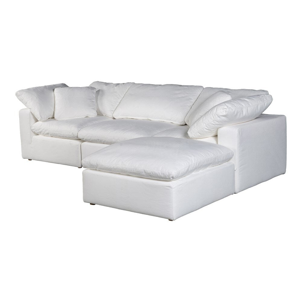 Moes Home - Terra Condo Lounge Modular Sectional Livesmart Fabric Cream - YJ-1015-05 veiw 3