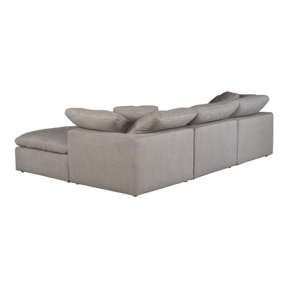 Moes Home - Terra Condo Lounge Modular Sectional Livesmart Fabric Light Grey - YJ-1015-29 veiw 4