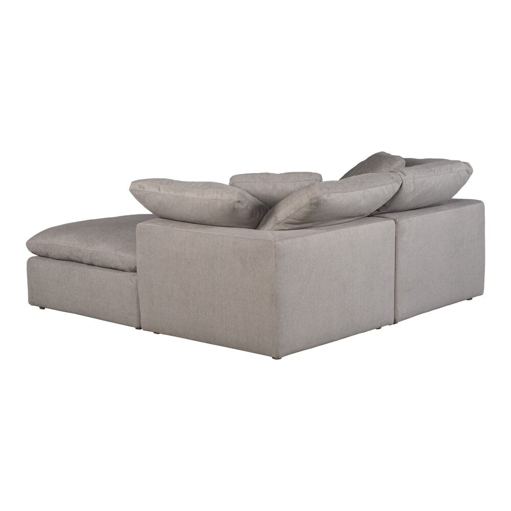 Moes Home - Terra Condo Nook Modular Sectional Livesmart Fabric Light Grey - YJ-1016-29 veiw 4