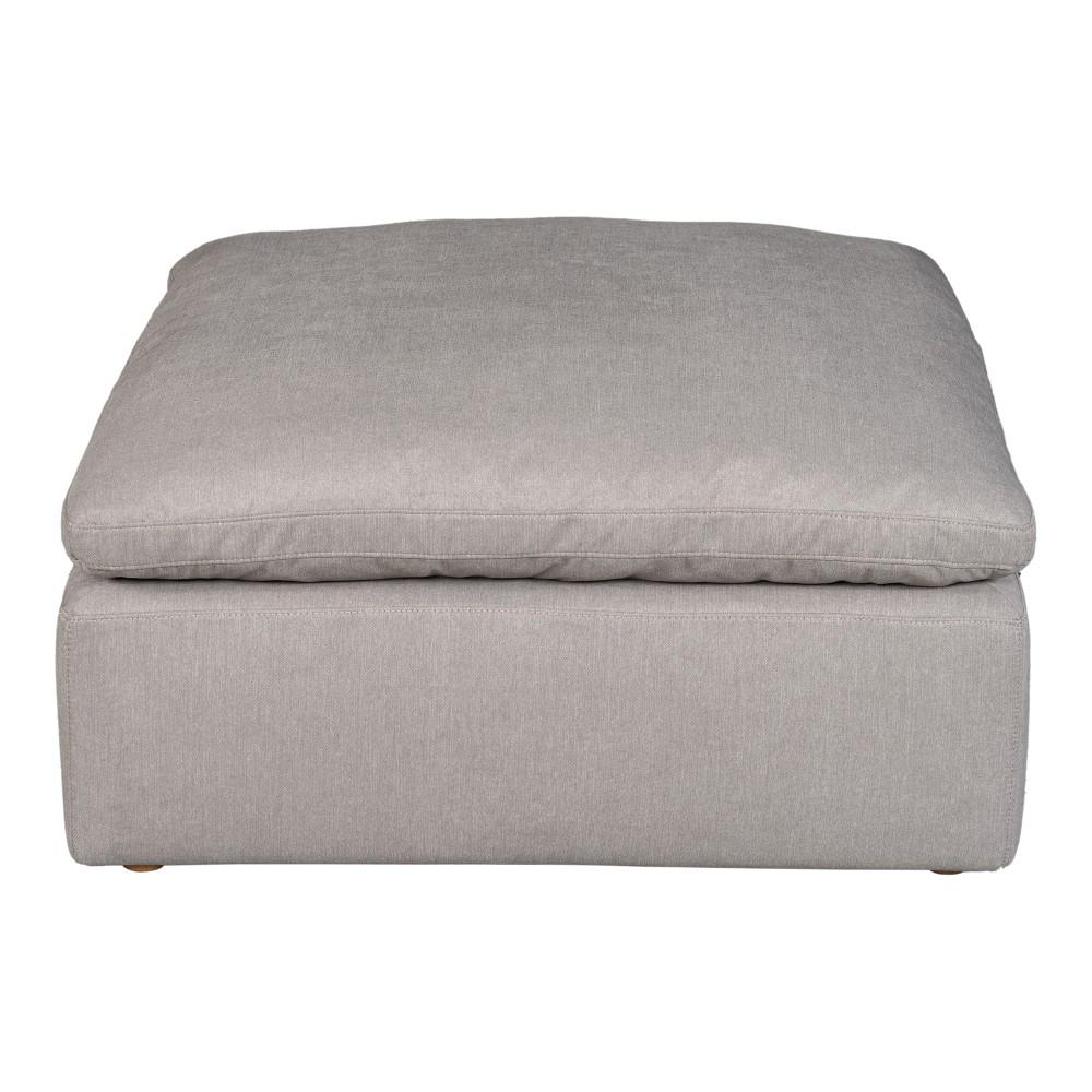 Moes Home - Terra Condo Ottoman Livesmart Fabric Light Grey - YJ-1014-29 veiw 2