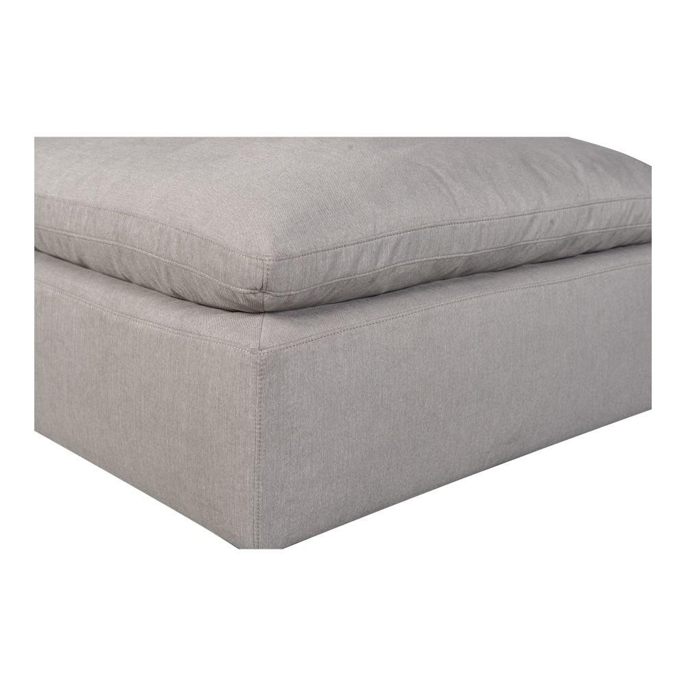 Moes Home - Terra Condo Ottoman Livesmart Fabric Light Grey - YJ-1014-29 veiw 3