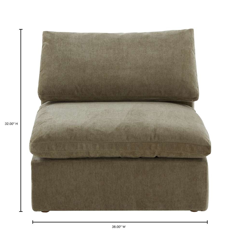 Moes Home - Terra Slipper Chair Performance Fabric Desert Sage - YJ-1013-16 veiw 11