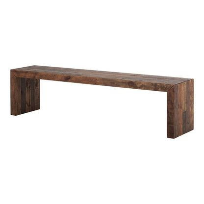 Moes Home - Vintage Bench Large in Light Brown - BT-1001-01 veiw 3