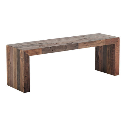Moes Home - Vintage Bench Small in Light Brown - BT-1003-01 veiw 2