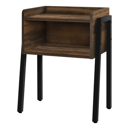 Monarch Specialties - Accent Table, Side, End, Nightstand, Lamp, Living Room, Bedroom, Metal, Laminate, Brown, Black, Contemporary, Modern - I-3583 veiw 1