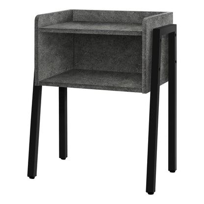 Monarch Specialties - Accent Table, Side, End, Nightstand, Lamp, Living Room, Bedroom, Metal, Laminate, Grey, Black, Contemporary, Modern - I-3584 veiw 1