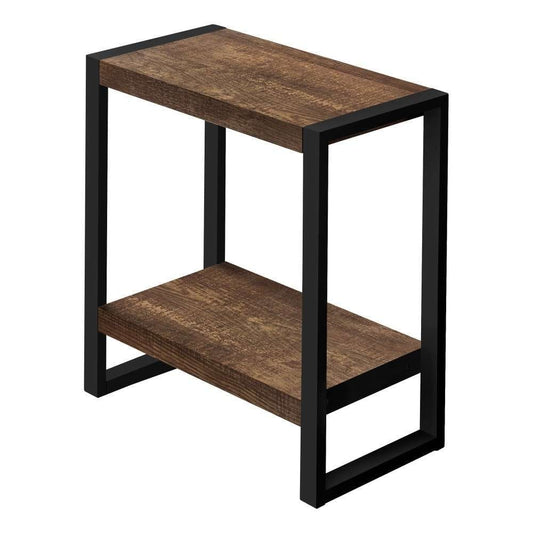 Monarch Specialties - Accent Table, Side, End, Nightstand, Lamp, Living Room, Bedroom, Metal, Laminate, Brown, Black, Contemporary, Modern - I-2852 veiw 1