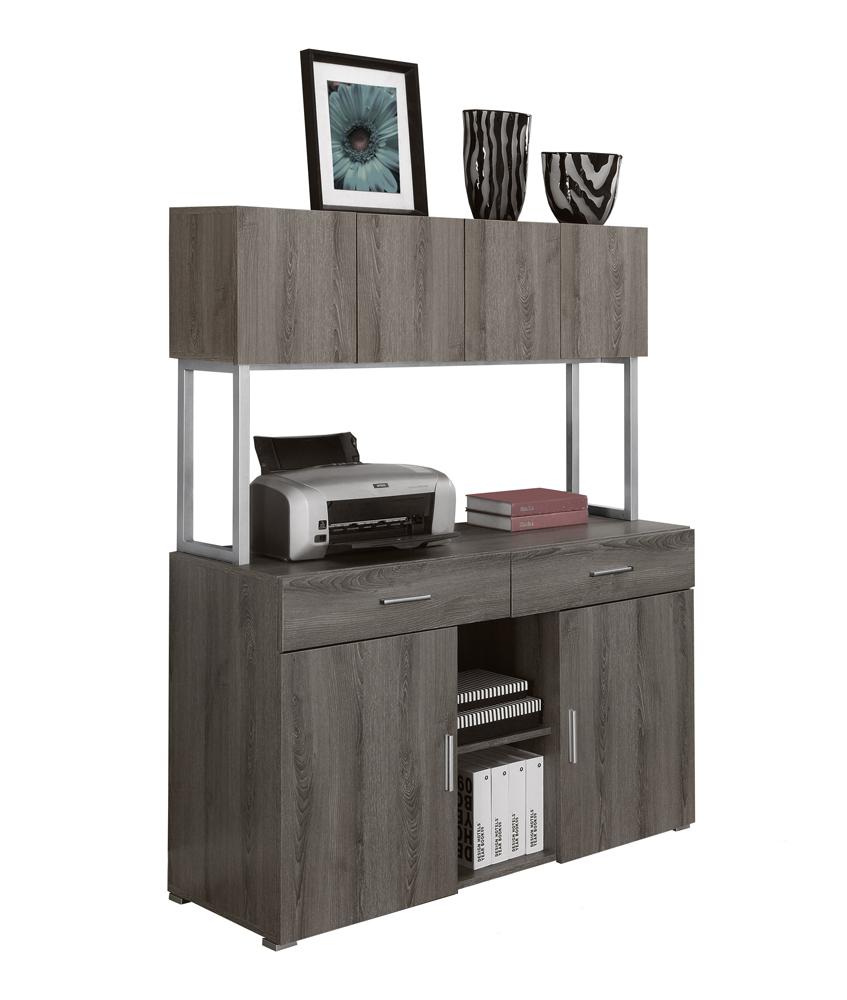 Monarch Specialties - Storage, Drawers, File, Office, Work, Laminate, Metal, Brown, Contemporary, Modern - I-7067 veiw 2