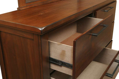 New Classic Furniture - Cagney Dresser - Chestnut - B594-050 veiw 4