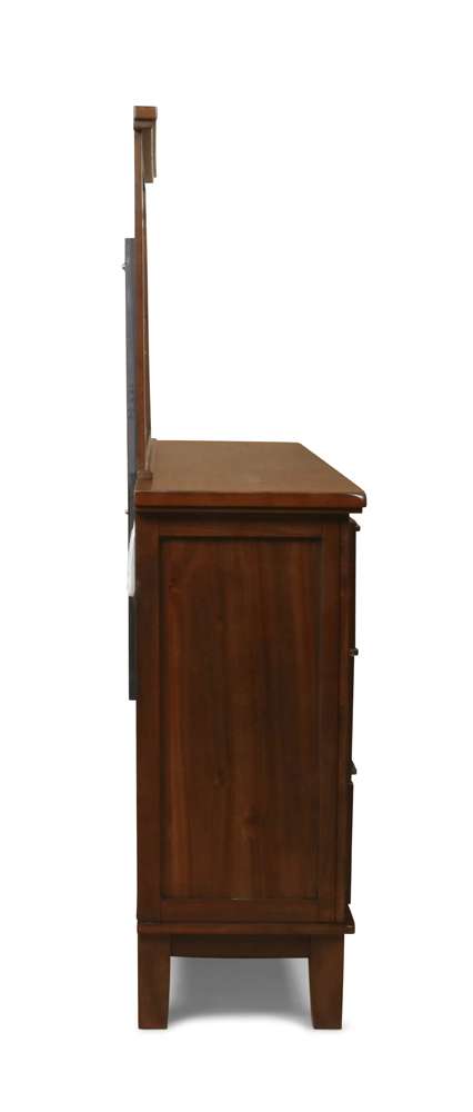 New Classic Furniture - Cagney Mirror - Chestnut - B594-060 veiw 2