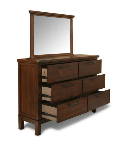 New Classic Furniture - Cagney Mirror - Chestnut - B594-060 veiw 3