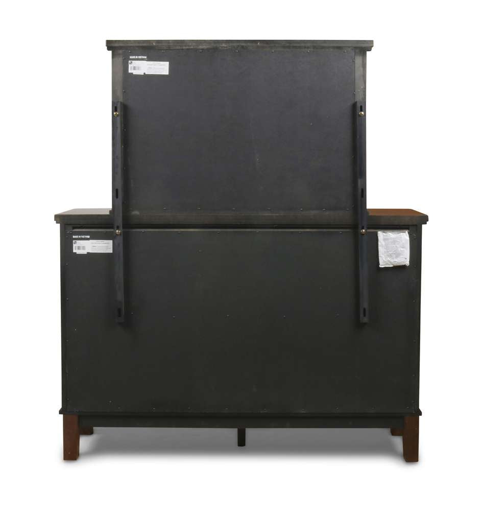 New Classic Furniture - Cagney Mirror - Chestnut - B594-060 veiw 4