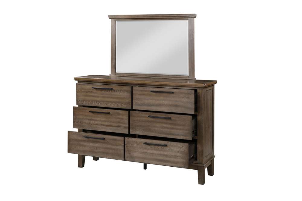New Classic Furniture - Cagney Mirror-Vintage - B594G-060 veiw 2