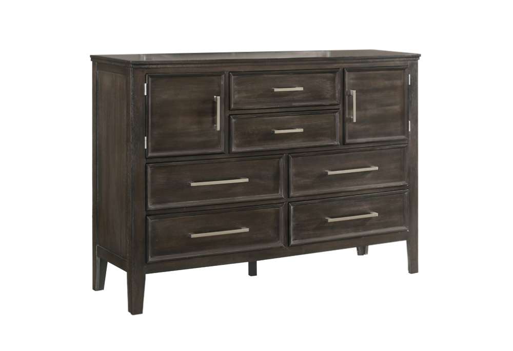 New Classic Furniture - Andover 60in Dresser With Doors-Nutmeg - B677B-050 veiw 1