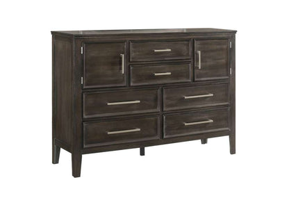 New Classic Furniture - Andover 60in Dresser With Doors-Nutmeg - B677B-050 veiw 1