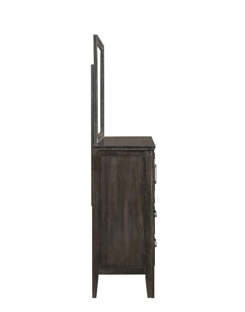 New Classic Furniture - Andover 60in Dresser With Doors-Nutmeg - B677B-050 veiw 3