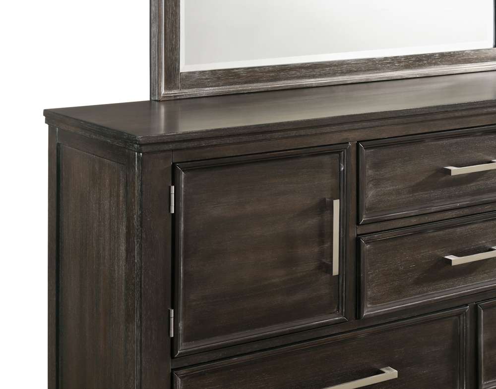 New Classic Furniture - Andover 60in Dresser With Doors-Nutmeg - B677B-050 veiw 4