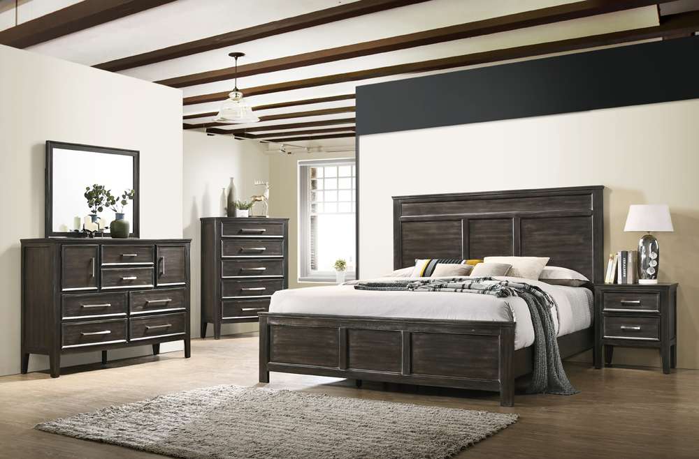 New Classic Furniture - Andover Nightstand-Nutmeg - B677B-040 veiw 4