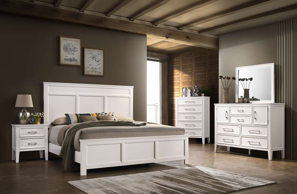 New Classic Furniture - Andover Nightstand-White - B677W-040 veiw 5