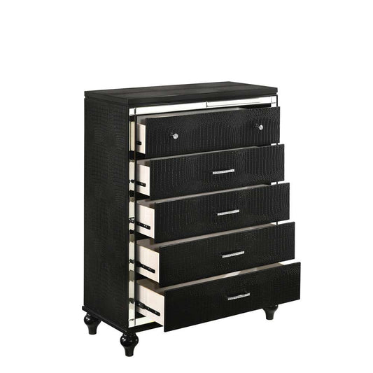 New Classic Furniture - Valentino Chest-Black - BA9698B-070 veiw 2