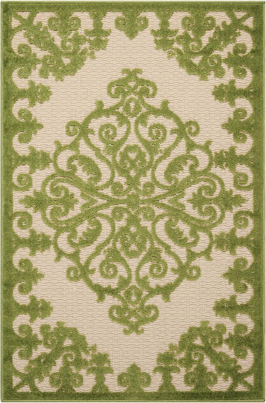 Nourison - Aloha ALH12 Green 28in x 4 Indoor-outdoor Area Rug - ALH12-99446299109_CLOSEOUT veiw 1