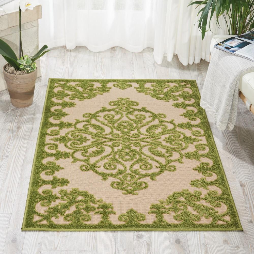 Nourison - Aloha ALH12 Green 28in x 4 Indoor-outdoor Area Rug - ALH12-99446299109_CLOSEOUT veiw 2