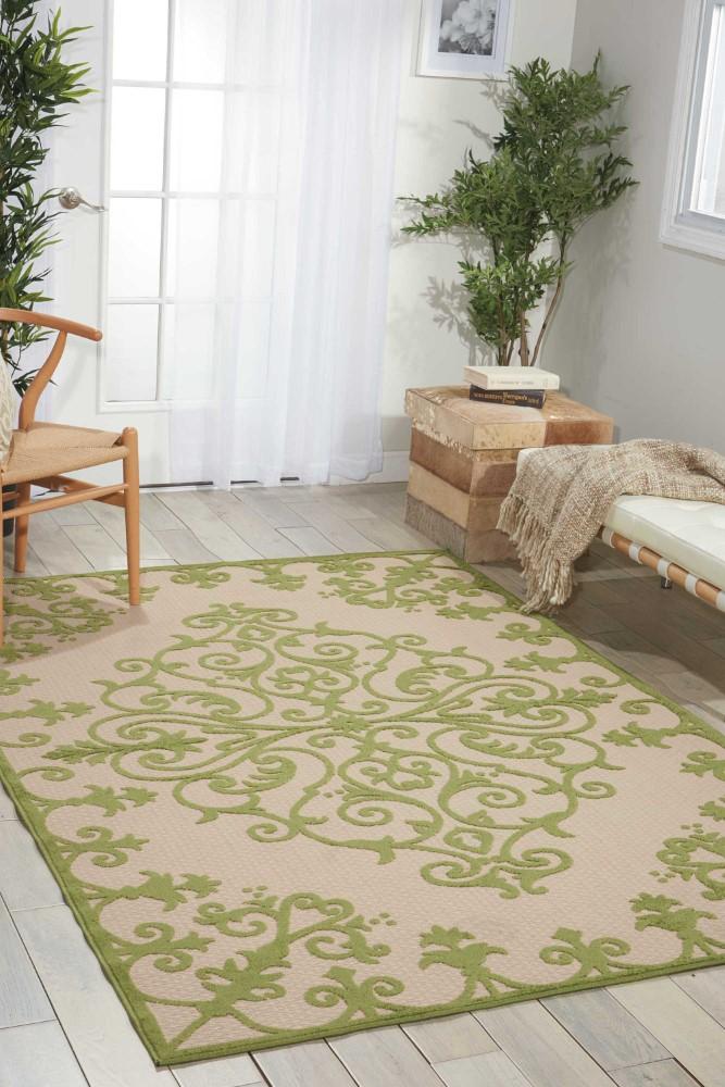 Nourison - Aloha ALH12 Green 96in x 13 Oversized Indoor-outdoor Rug - ALH12-99446242921_CLOSEOUT veiw 2